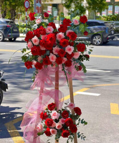 Lẵng hoa "Hồng Phú Quý"