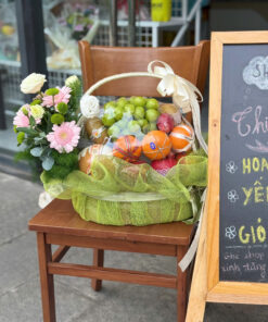 Giỏ Quà Tặng: Vườn Xuân Tươi Xanh 🌿🍏